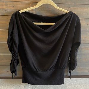 NWT Stylive Swoop Neck Black Sweater